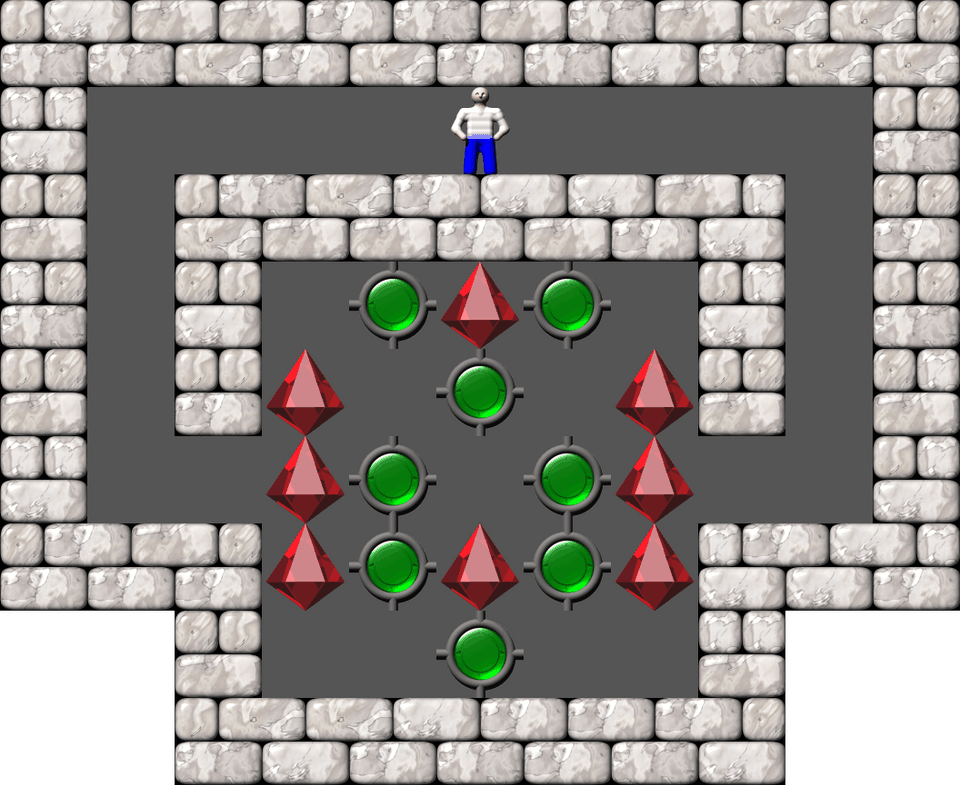 Sokoban Sasquatch 06 Arranged level 1